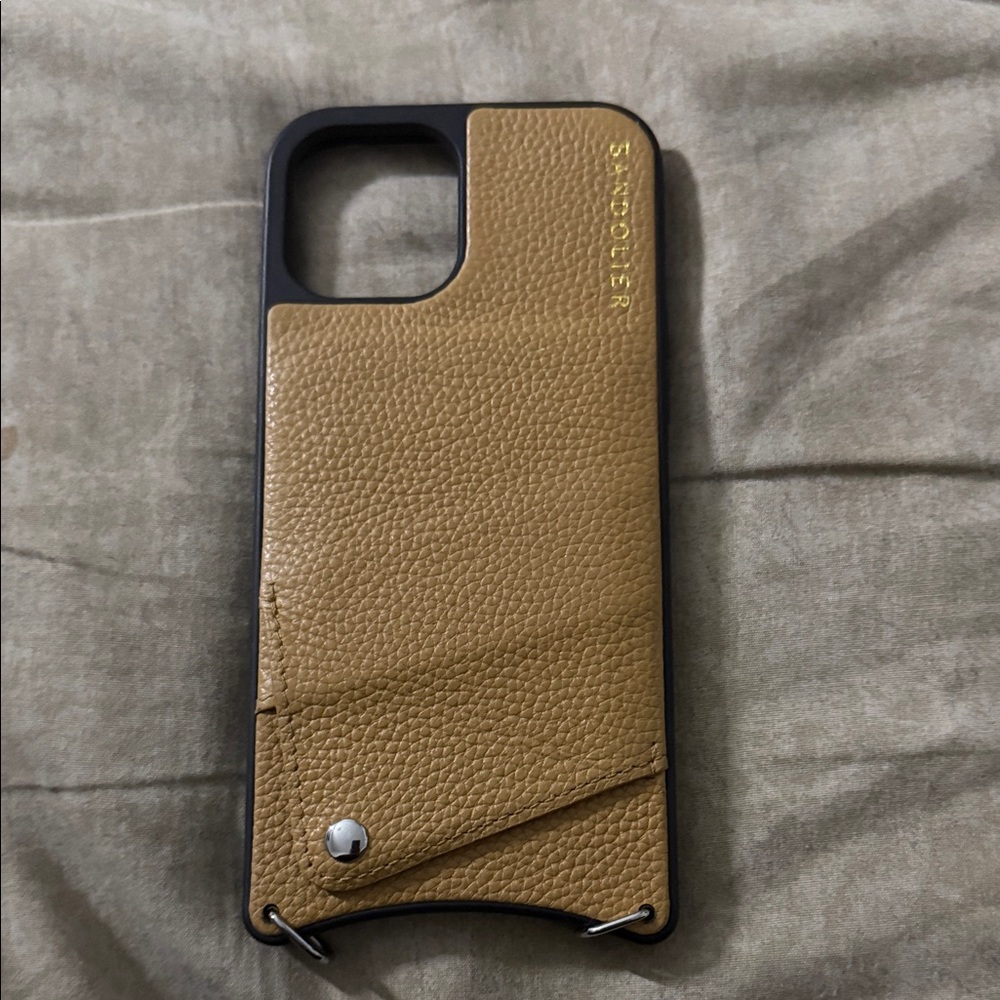Stylish Tan Leather Phone Case by